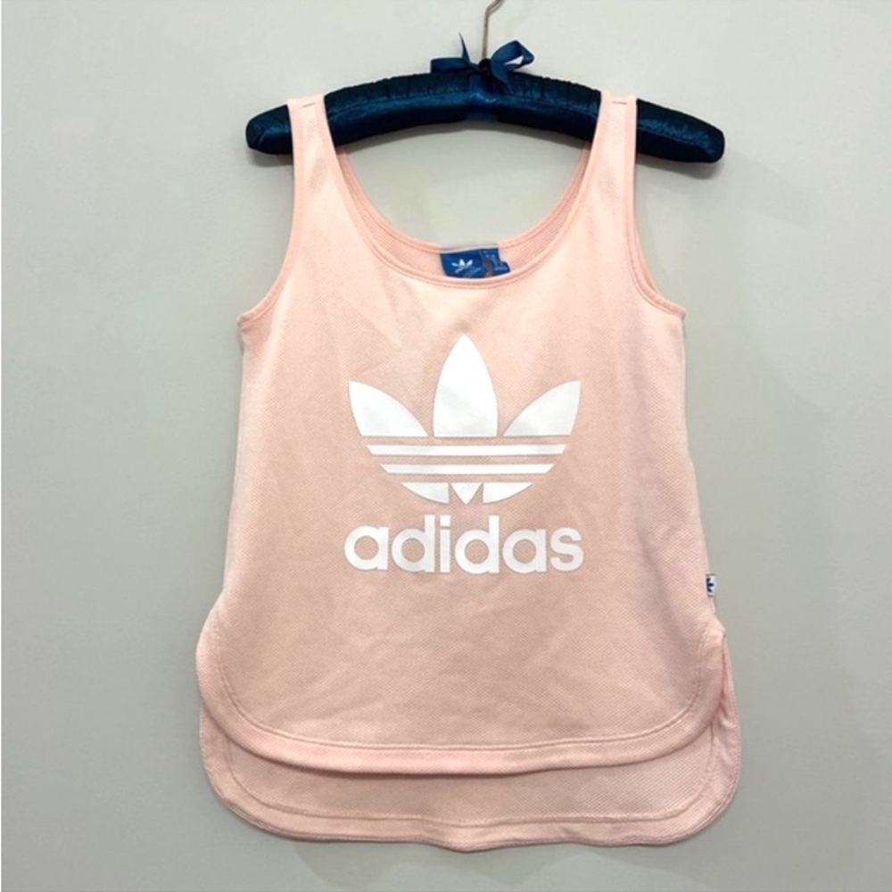Adidas Originals Trefoil Jersey Pink Tank Top Athletic Women’s size XS‎ NWOT